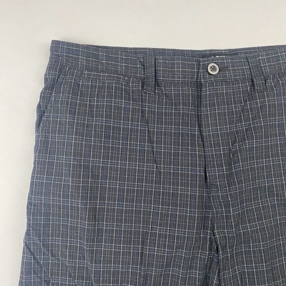Apt. 9 Men's Gray Plaid Bermuda Chino Shorts Size 38 100% Cotton 11.5" Inseam - Picture 3 of 7